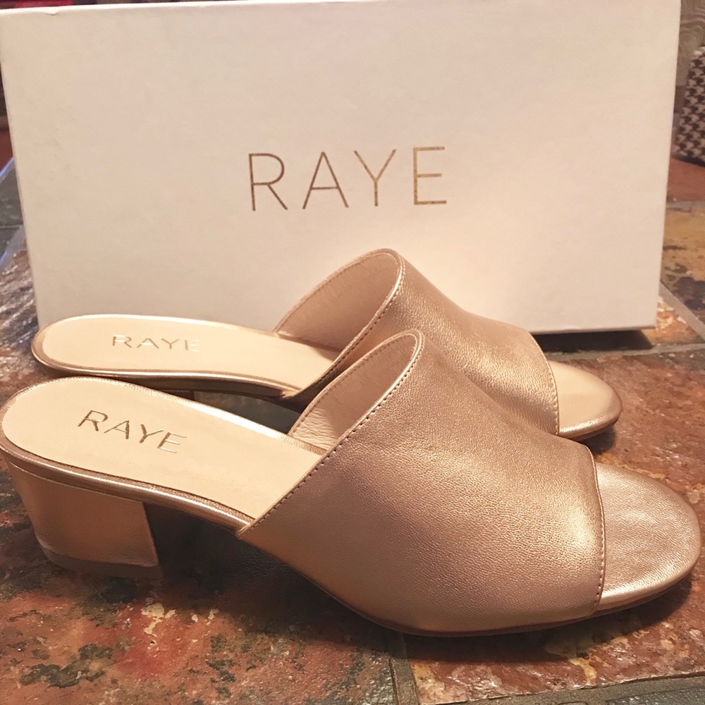 🆕 RAYE Cara Mule-Rose Gold-
